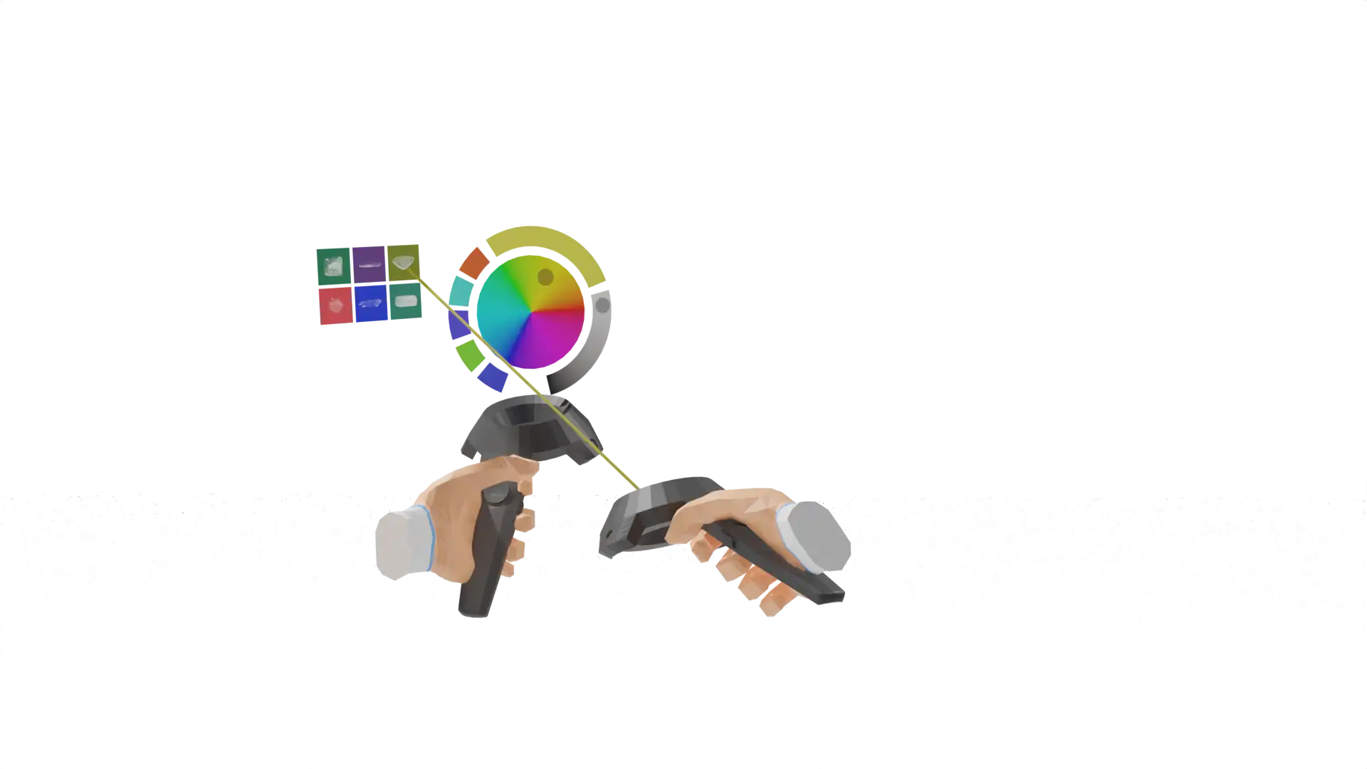 2D Menu in 3D Space