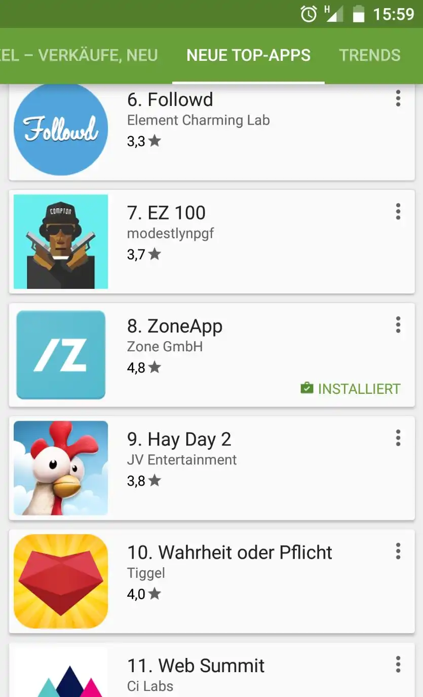 zoneapp top 10